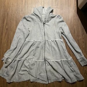 Free People zip up peplum jacket